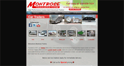 Desktop Screenshot of montrosetrailers.com