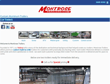 Tablet Screenshot of montrosetrailers.com